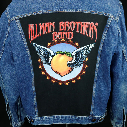Allman Brothers Band Levis Denim Jacket Peach Vintage Mens XLarge