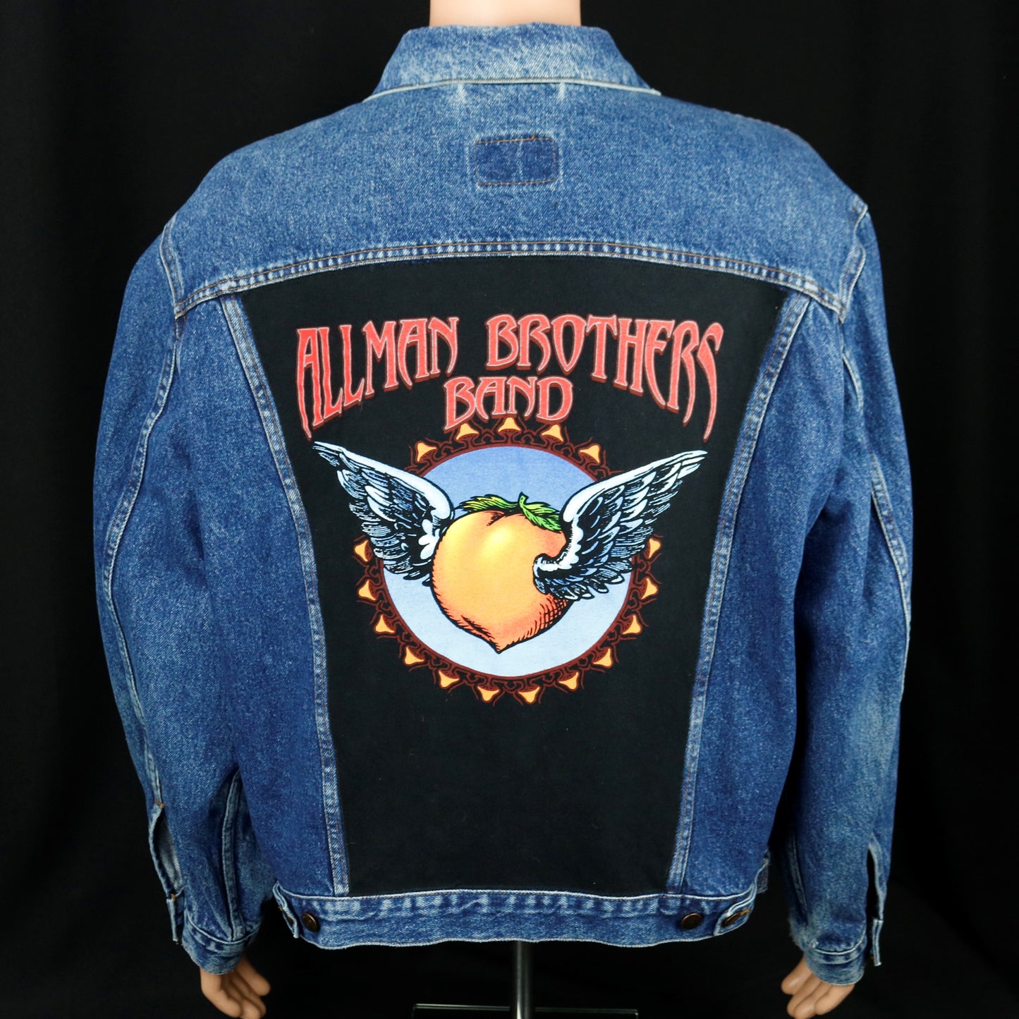Allman Brothers Band Levis Denim Jacket Peach Vintage Mens XLarge