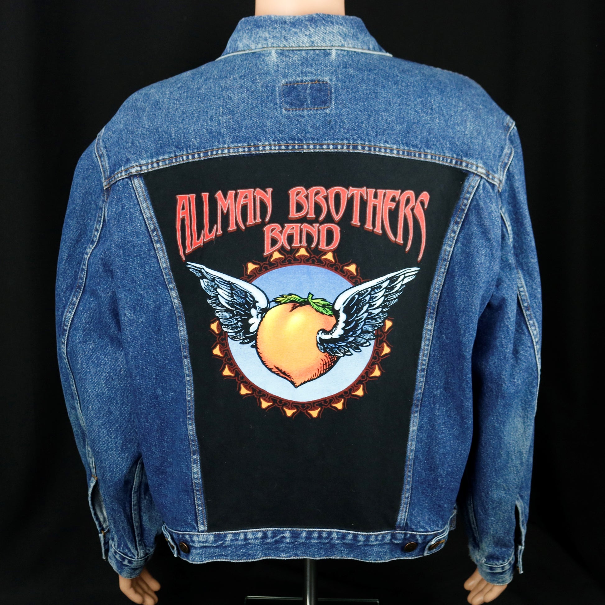 Allman Brothers Band Levis Denim Jacket Peach Vintage Mens XLarge