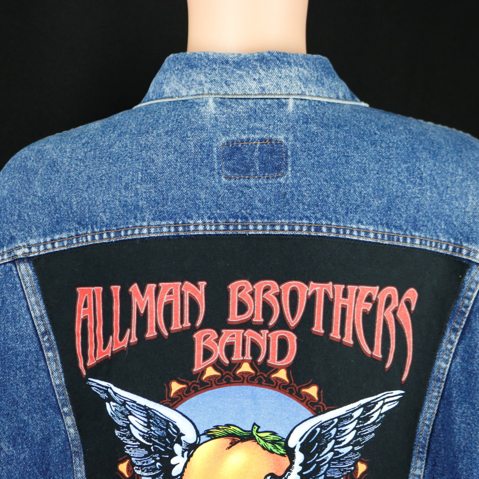 Allman Brothers Band Levis Denim Jacket Peach Vintage Mens XLarge