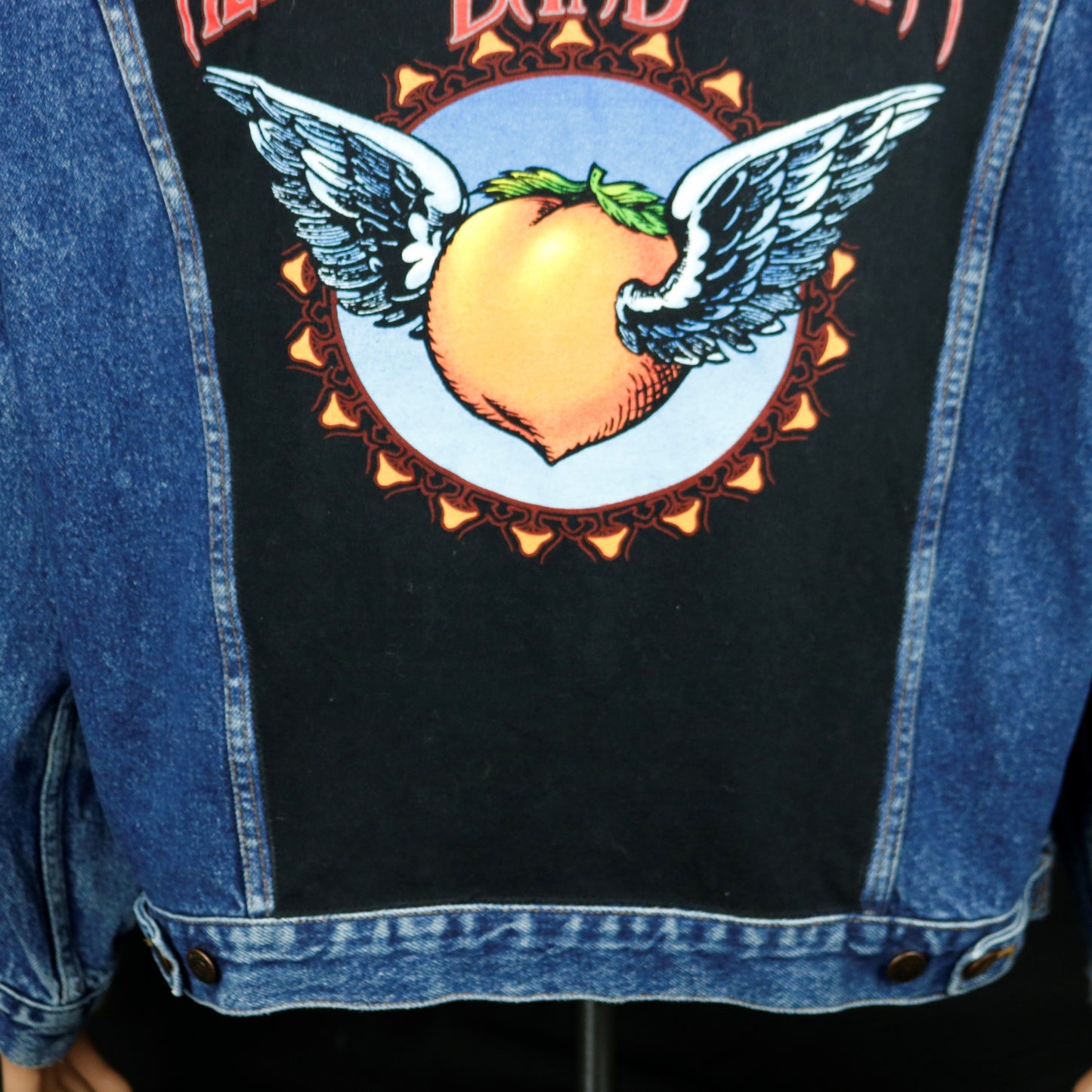 Allman Brothers Band Levis Denim Jacket Peach Vintage Mens XLarge