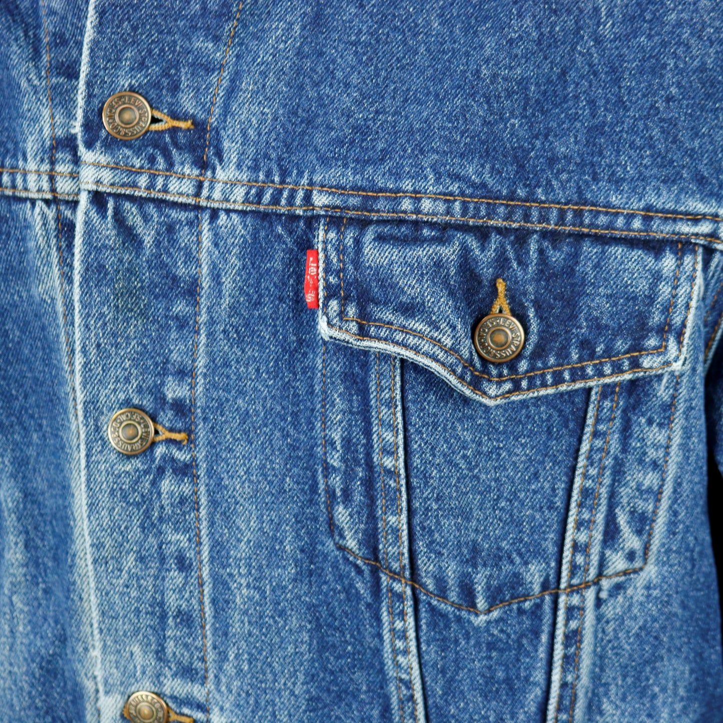 Allman Brothers Band Levis Denim Jacket Peach Vintage Mens XLarge
