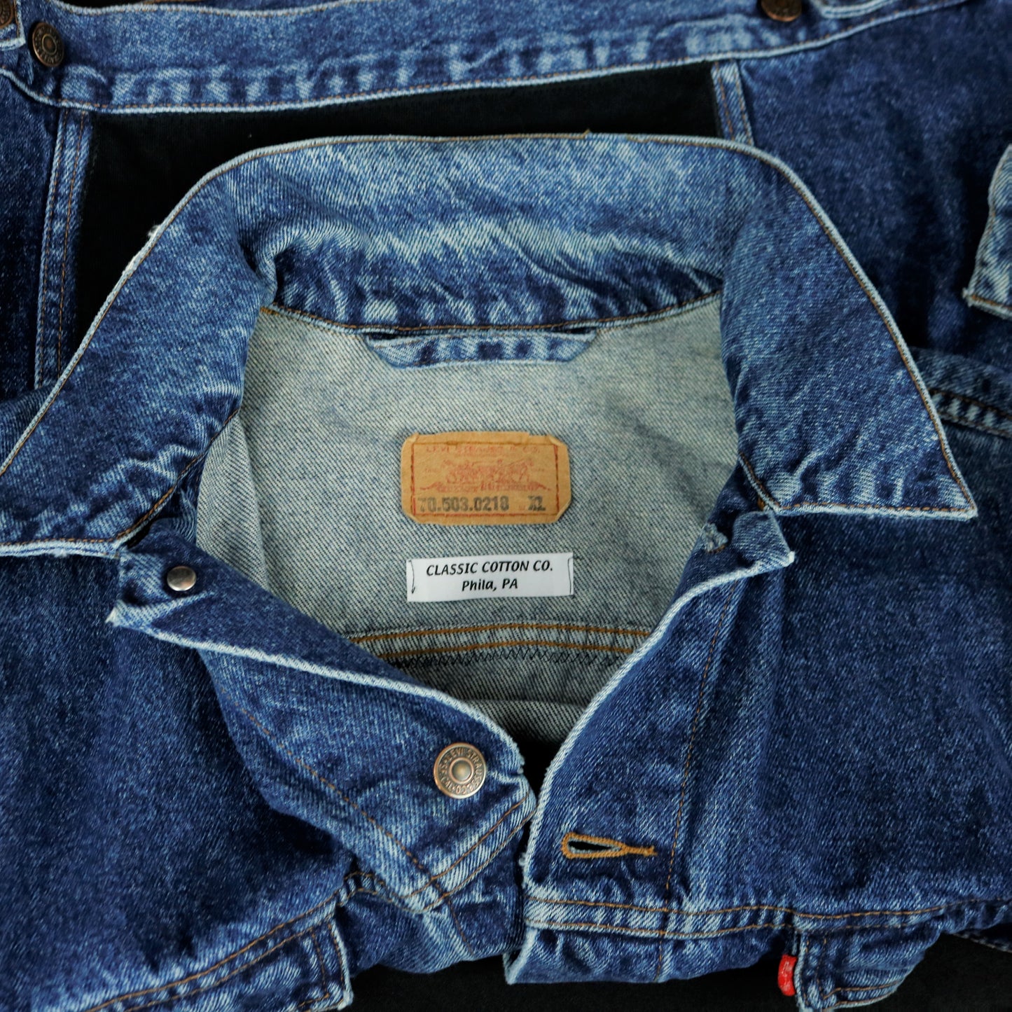 Allman Brothers Band Levis Denim Jacket Peach Vintage Mens XLarge