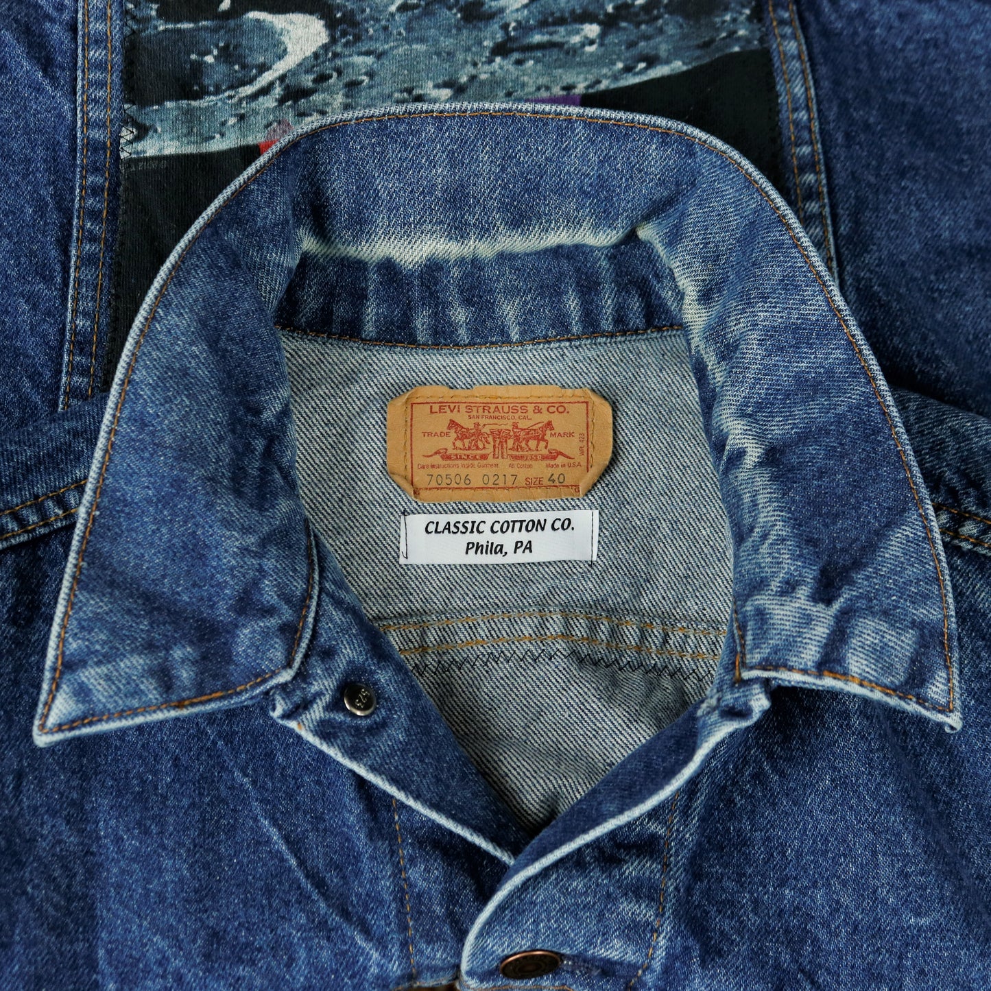 Pink Floyd Levis Denim Jacket USA Mens Large Wish You Were Here