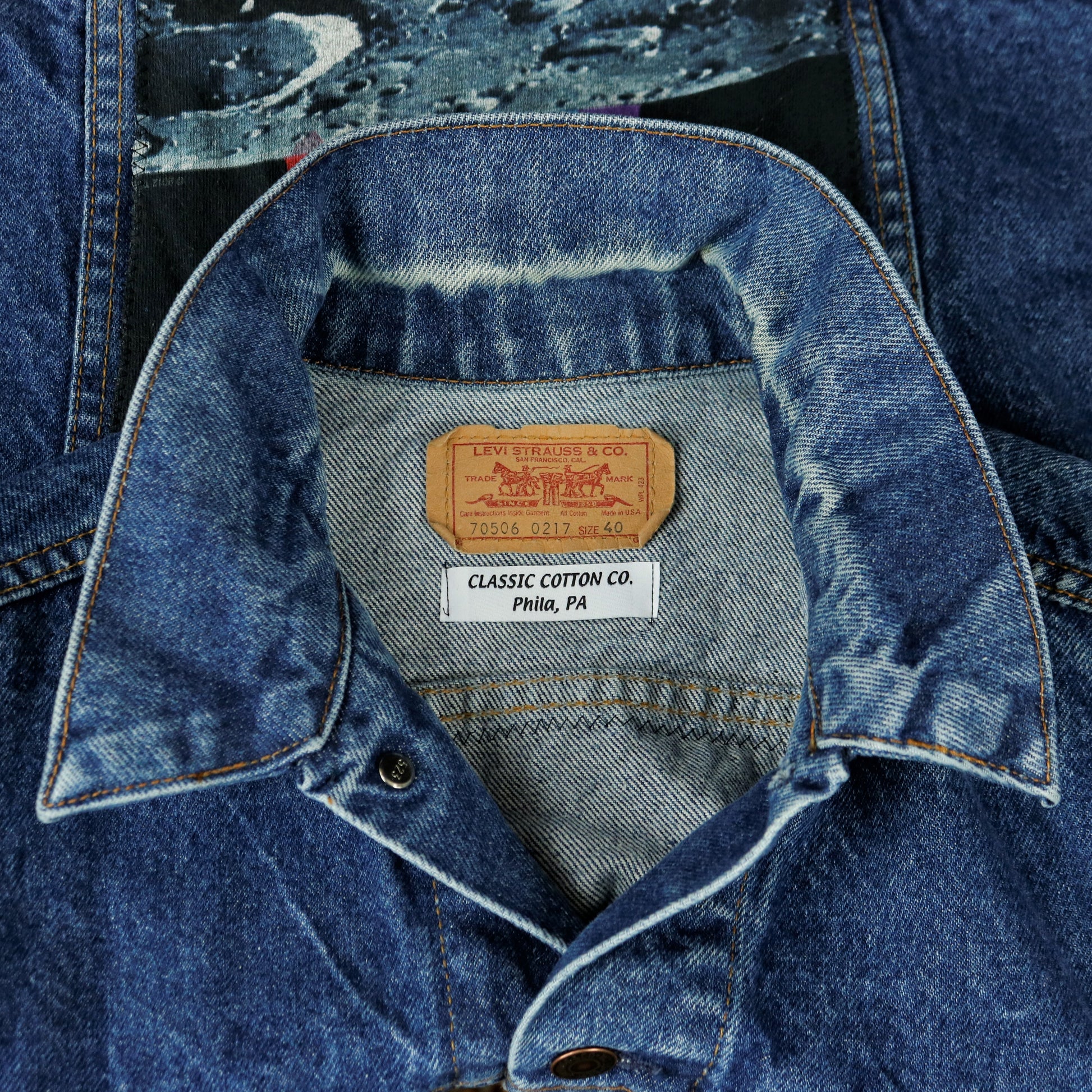 Pink Floyd Levis Denim Jacket USA Mens Large Wish You Were Here