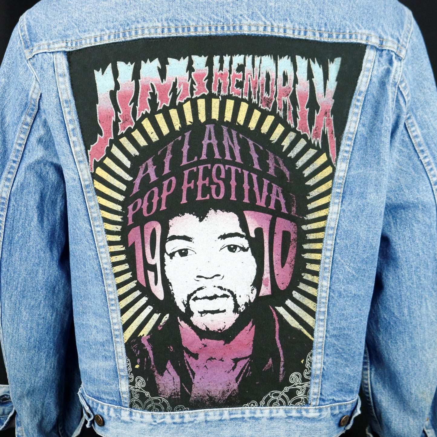 Jimi Hendrix Levis Denim Jacket USA 46L Mens Medium