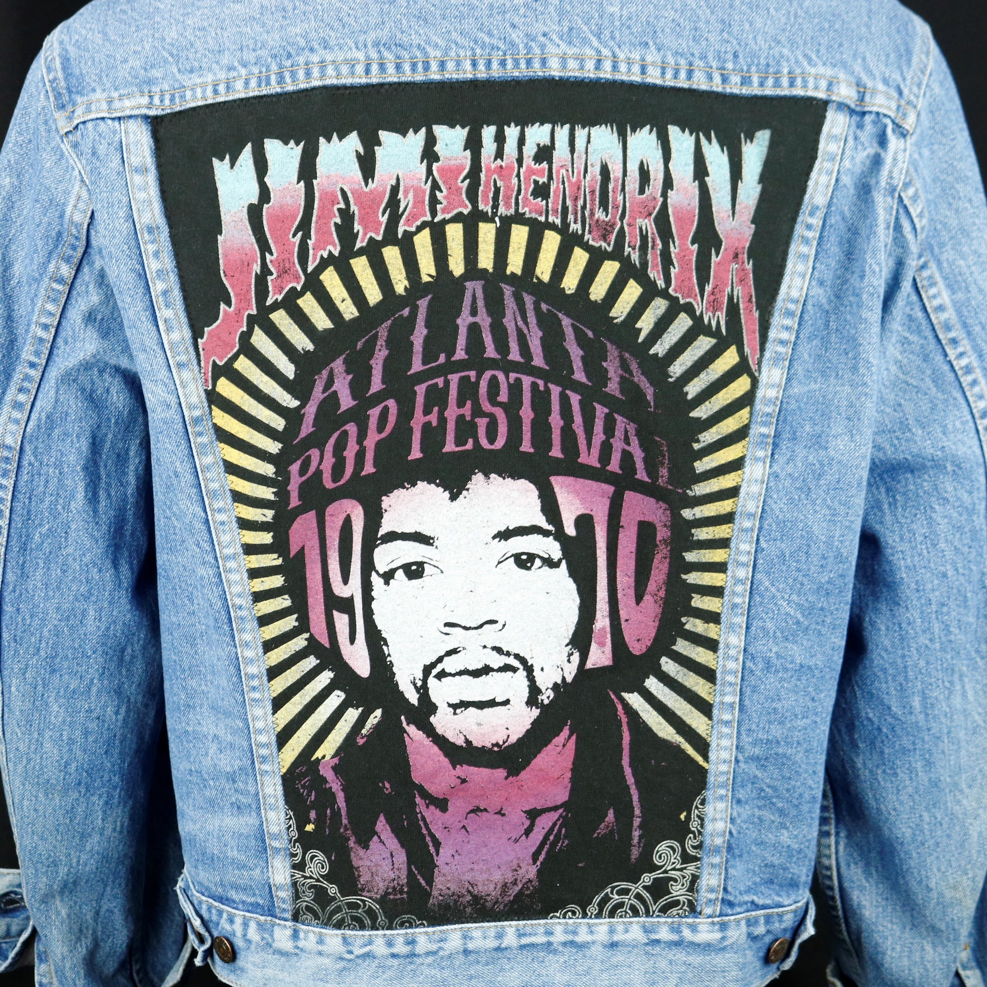Jimi Hendrix Levis Denim Jacket USA 46L Mens Medium