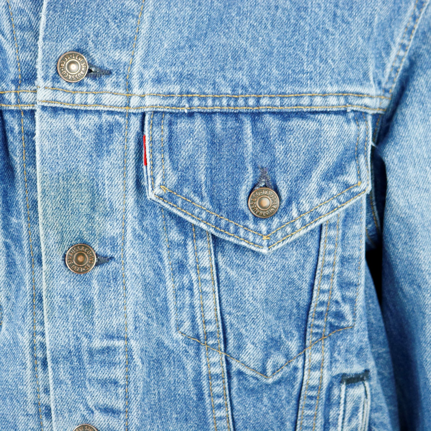 Jimi Hendrix Levis Denim Jacket USA 46L Mens Medium