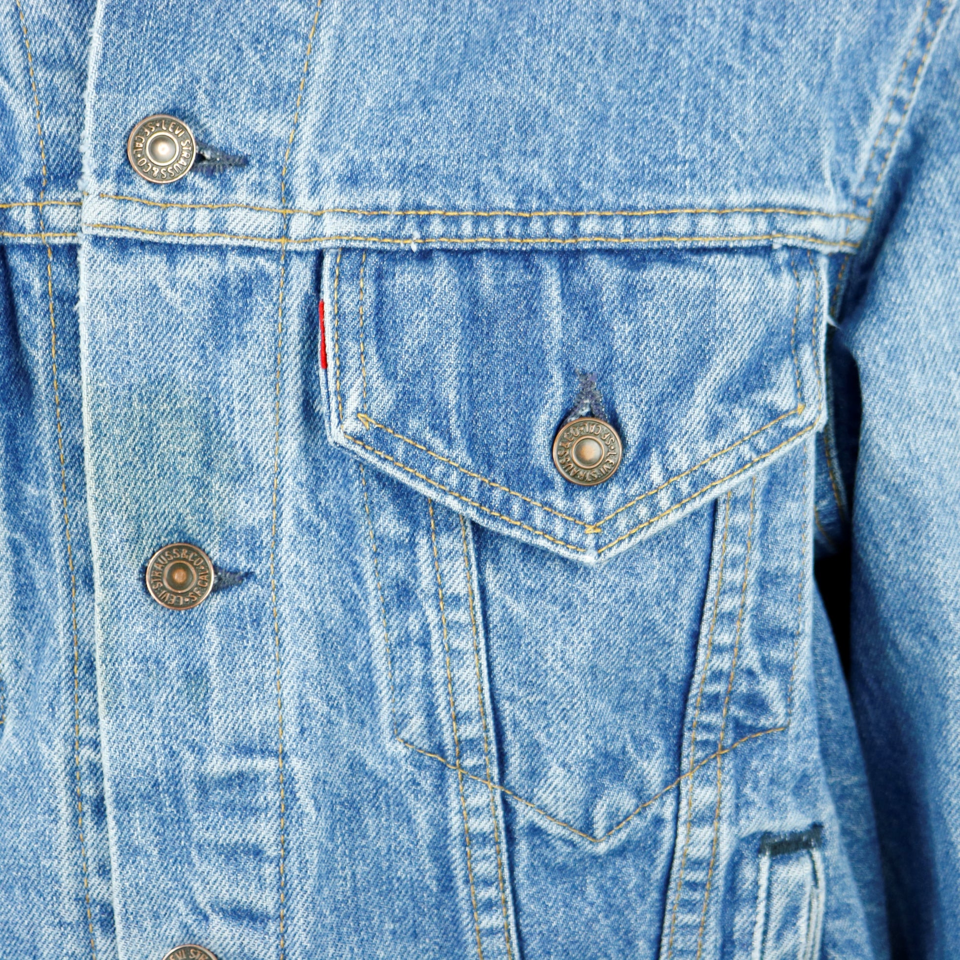 Jimi Hendrix Levis Denim Jacket USA 46L Mens Medium