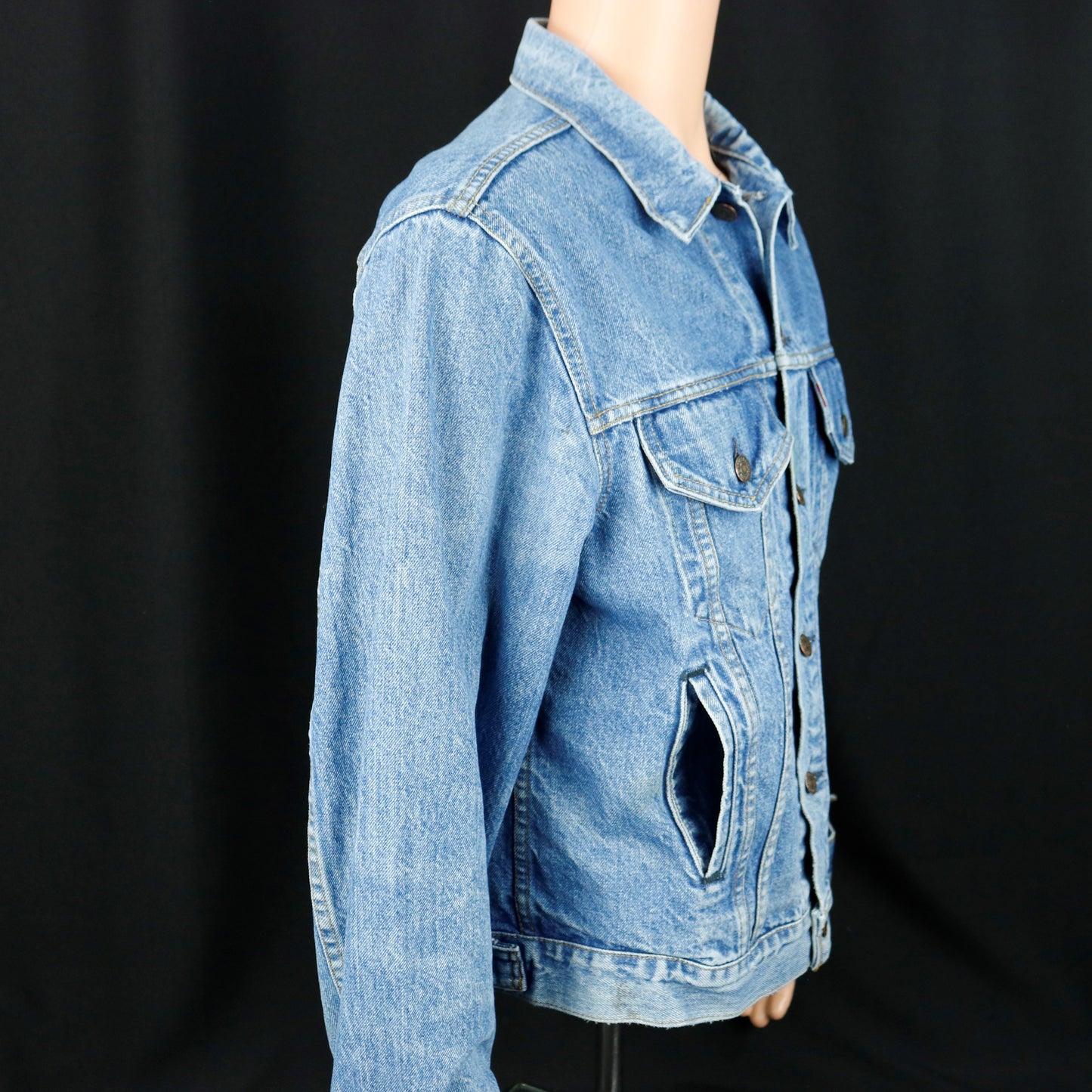 Jimi Hendrix Levis Denim Jacket USA 46L Mens Medium