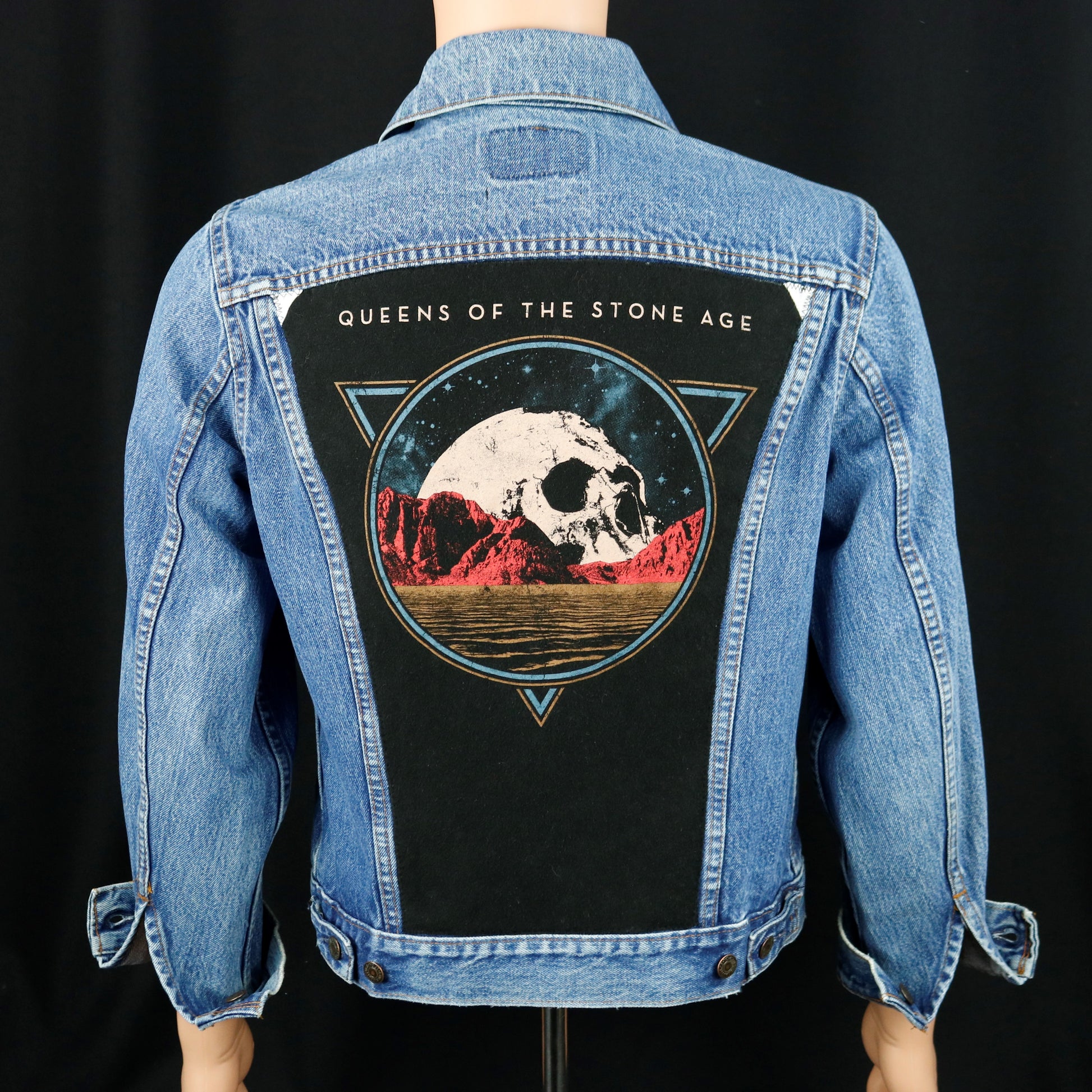 Queens of the Stone Age Levis Denim Jacket USA 40 Mens Small