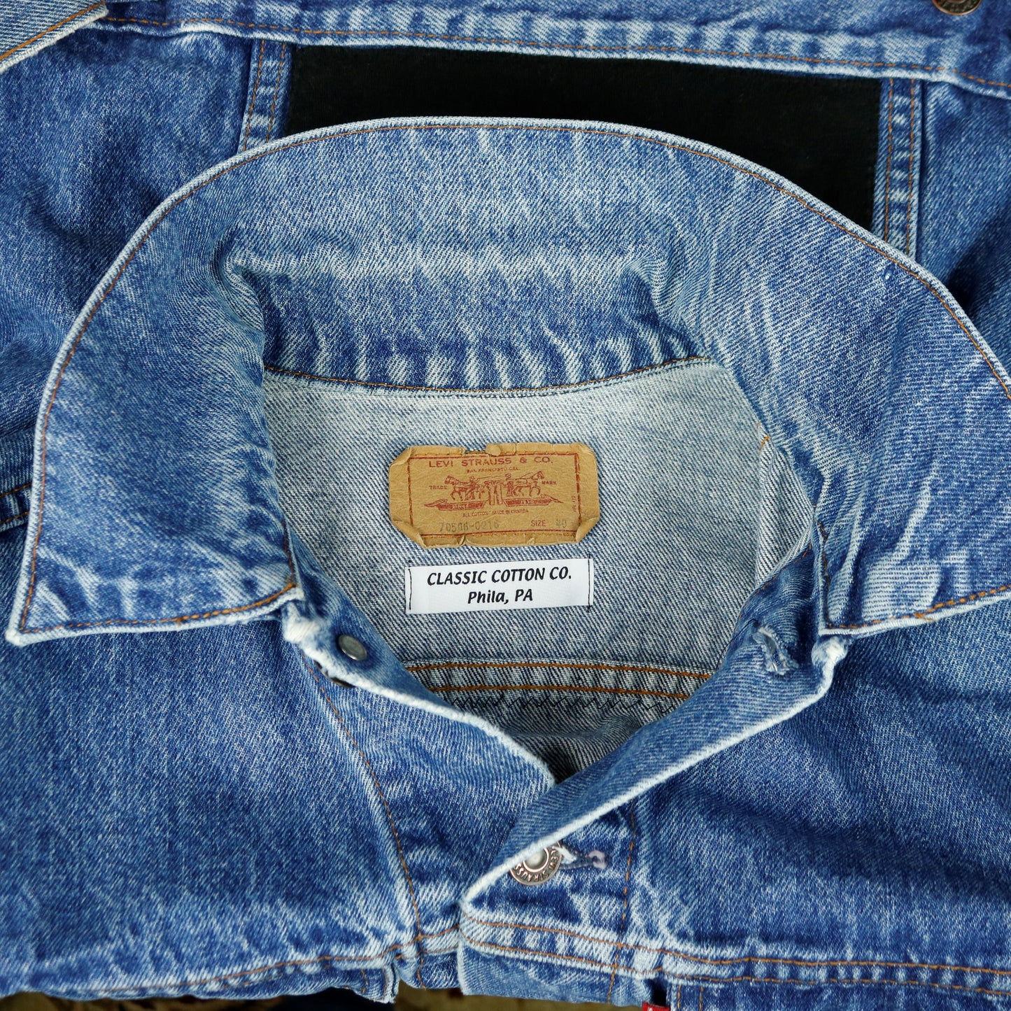 Queens of the Stone Age Levis Denim Jacket USA 40 Mens Small