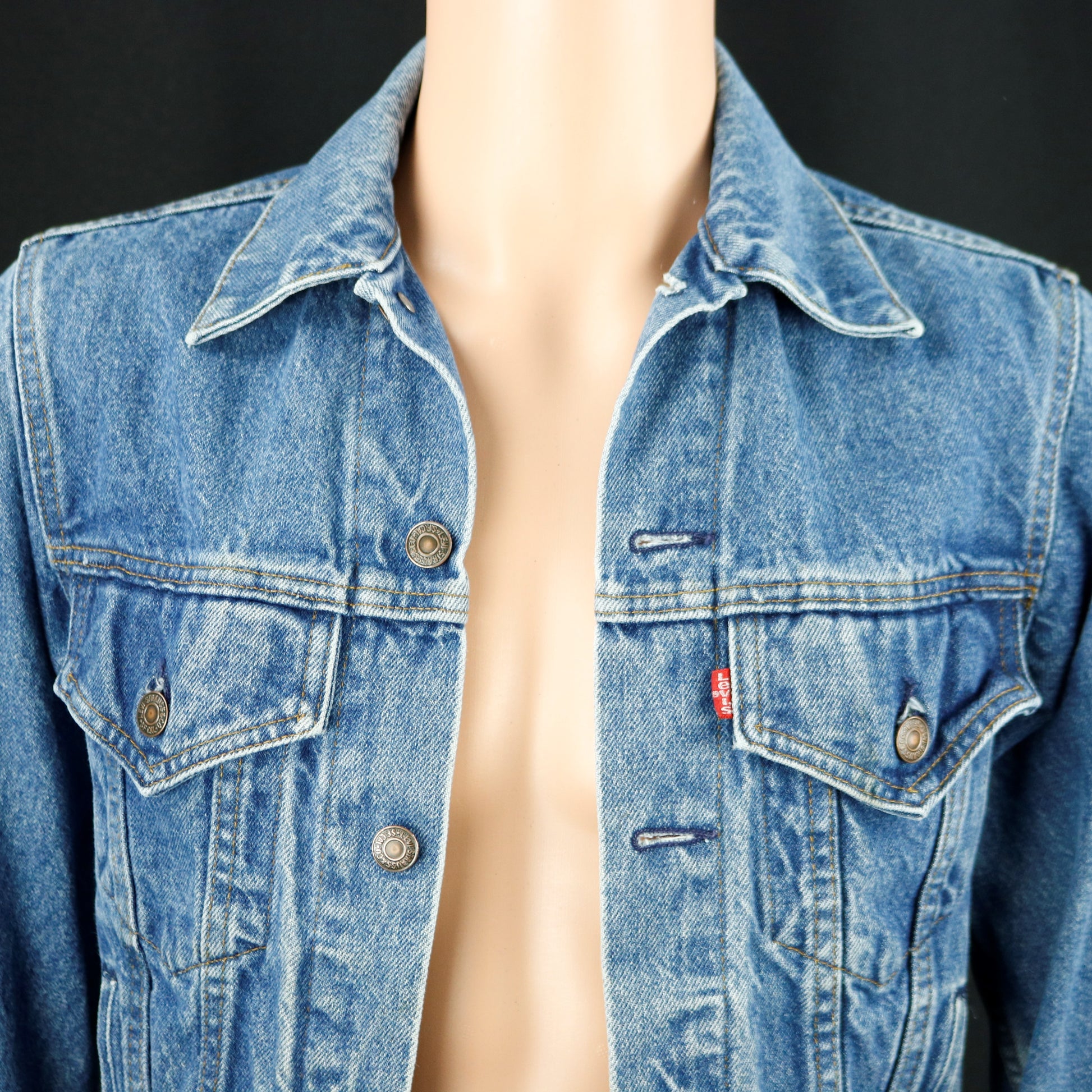 Grateful Dead Levis Denim Jacket USA 34 Mens XSmall
