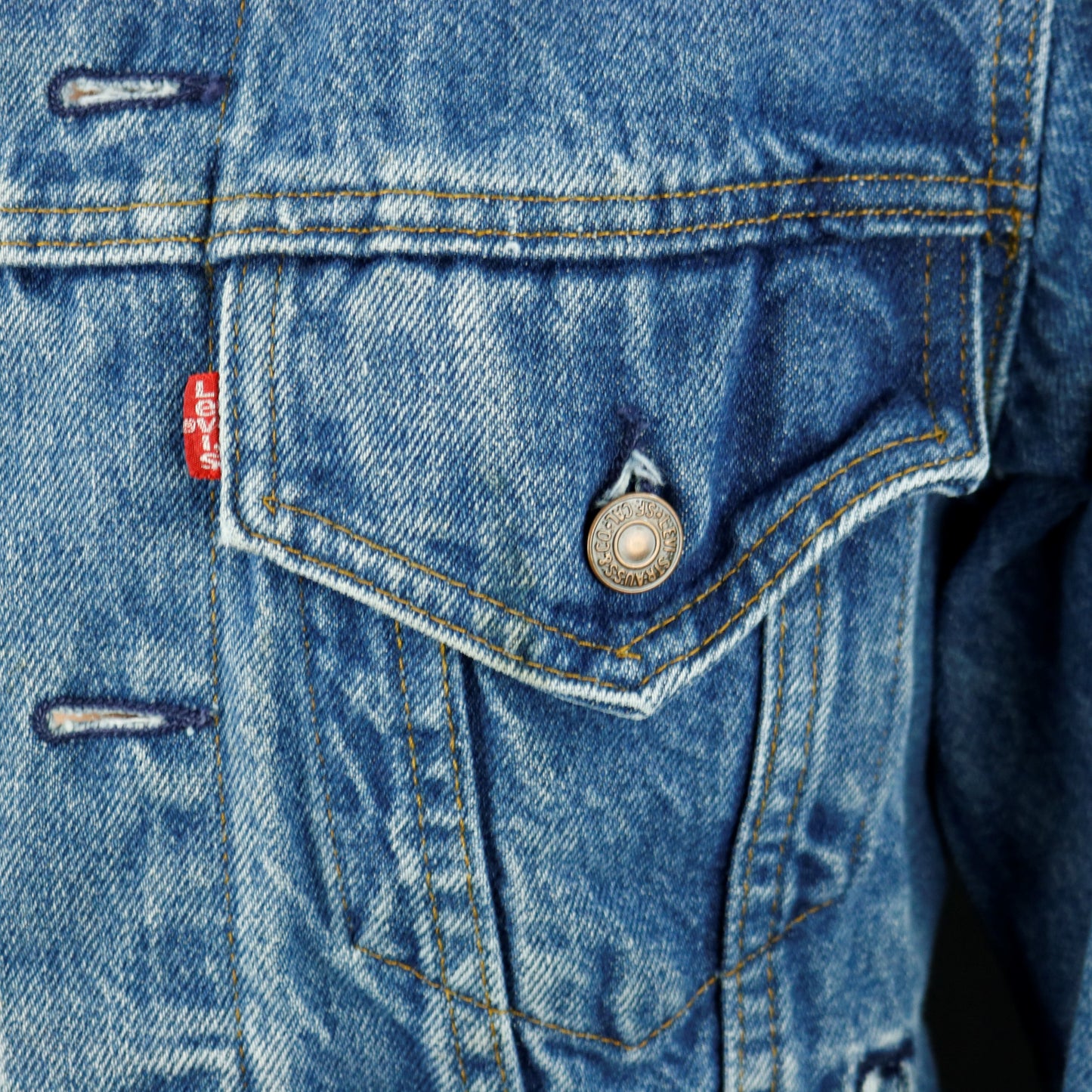 Grateful Dead Levis Denim Jacket USA 34 Mens XSmall