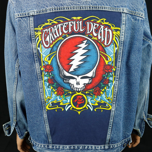 Grateful Dead Levis Denim Jacket USA Steelie Mens XLarge