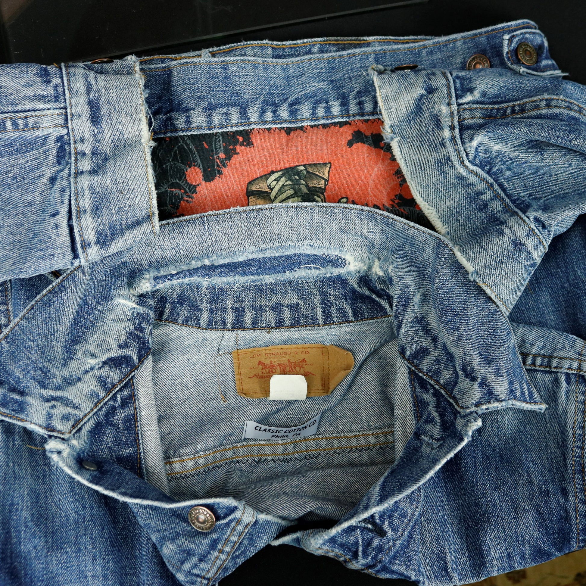 Metallica Levi's Denim Jacket USA 40 Mens Small