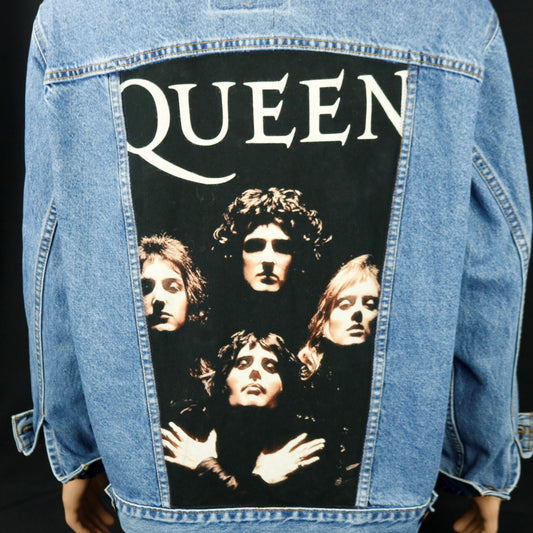 QUEEN Band Levis Denim Jacket Vintage USA Mens Large