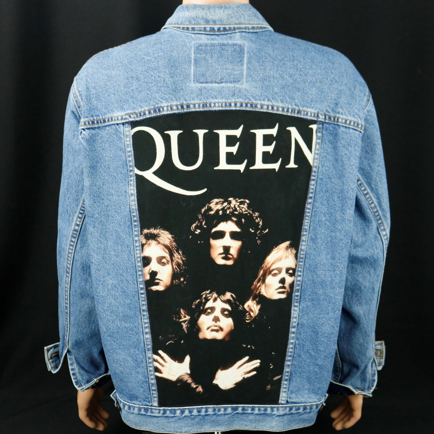 QUEEN Band Levis Denim Jacket Vintage USA Mens Large