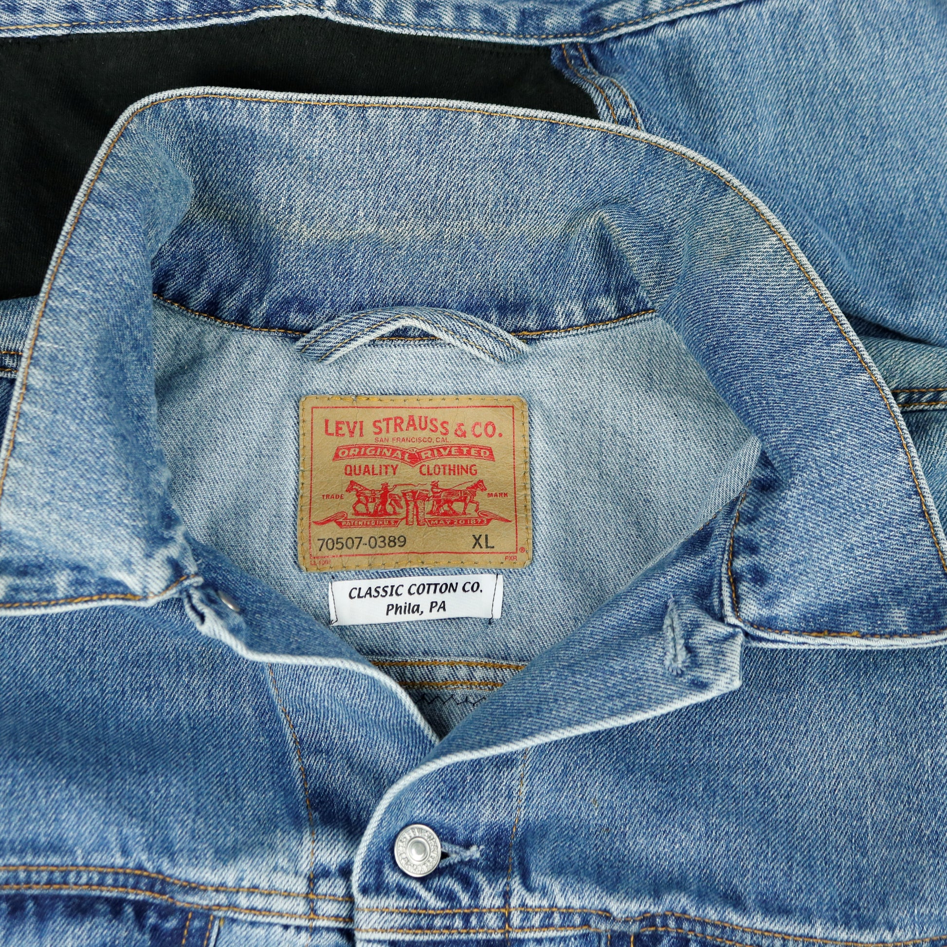 Beatles Levis Denim Jacket Mens XLarge