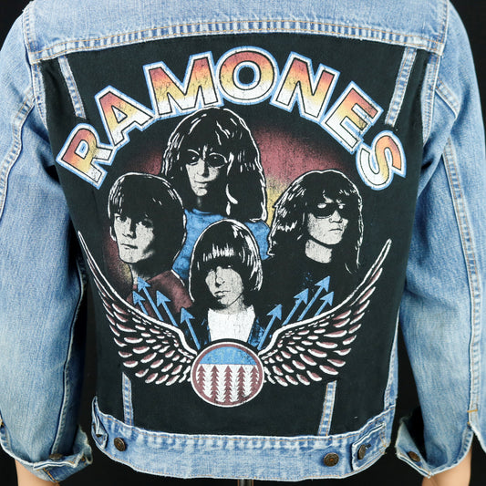 Ramones Levis Denim Jacket Mens Small Womens Medium