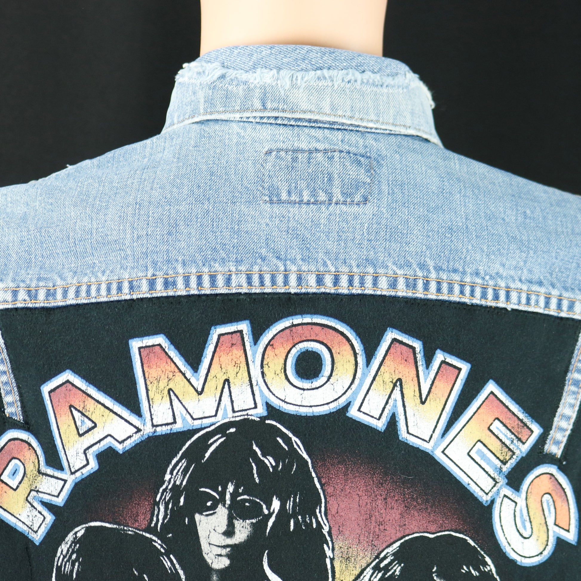 Ramones Levis Denim Jacket Mens Small Womens Medium
