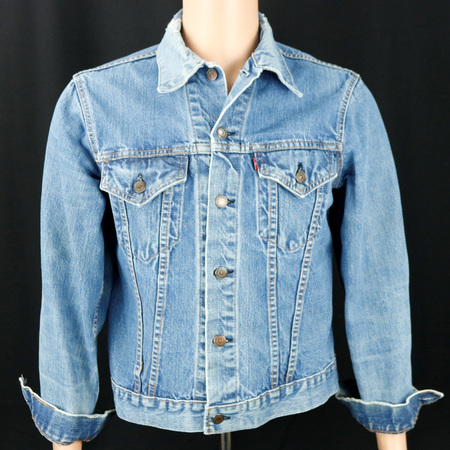 Ramones Levis Denim Jacket Mens Small Womens Medium