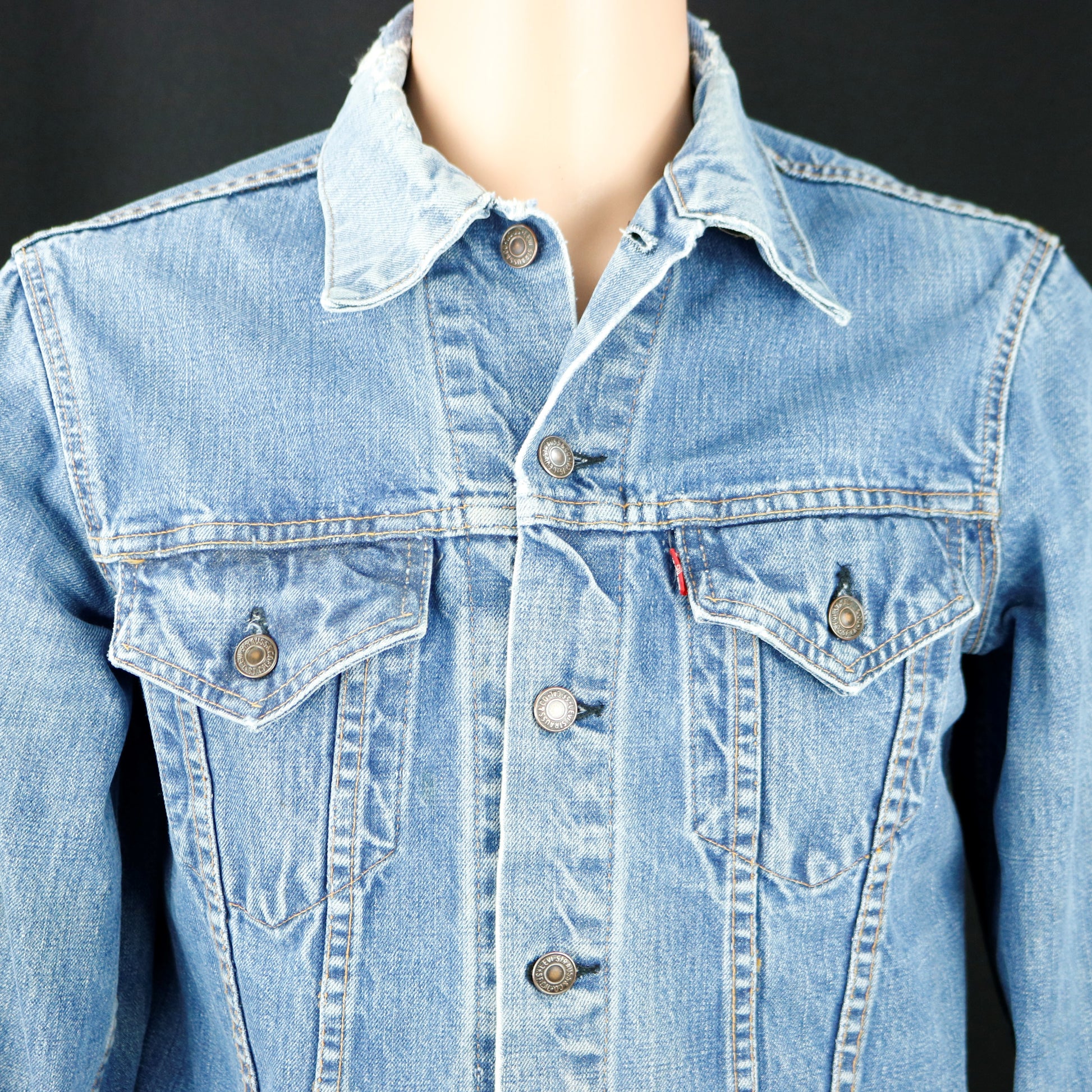 Ramones Levis Denim Jacket Mens Small Womens Medium