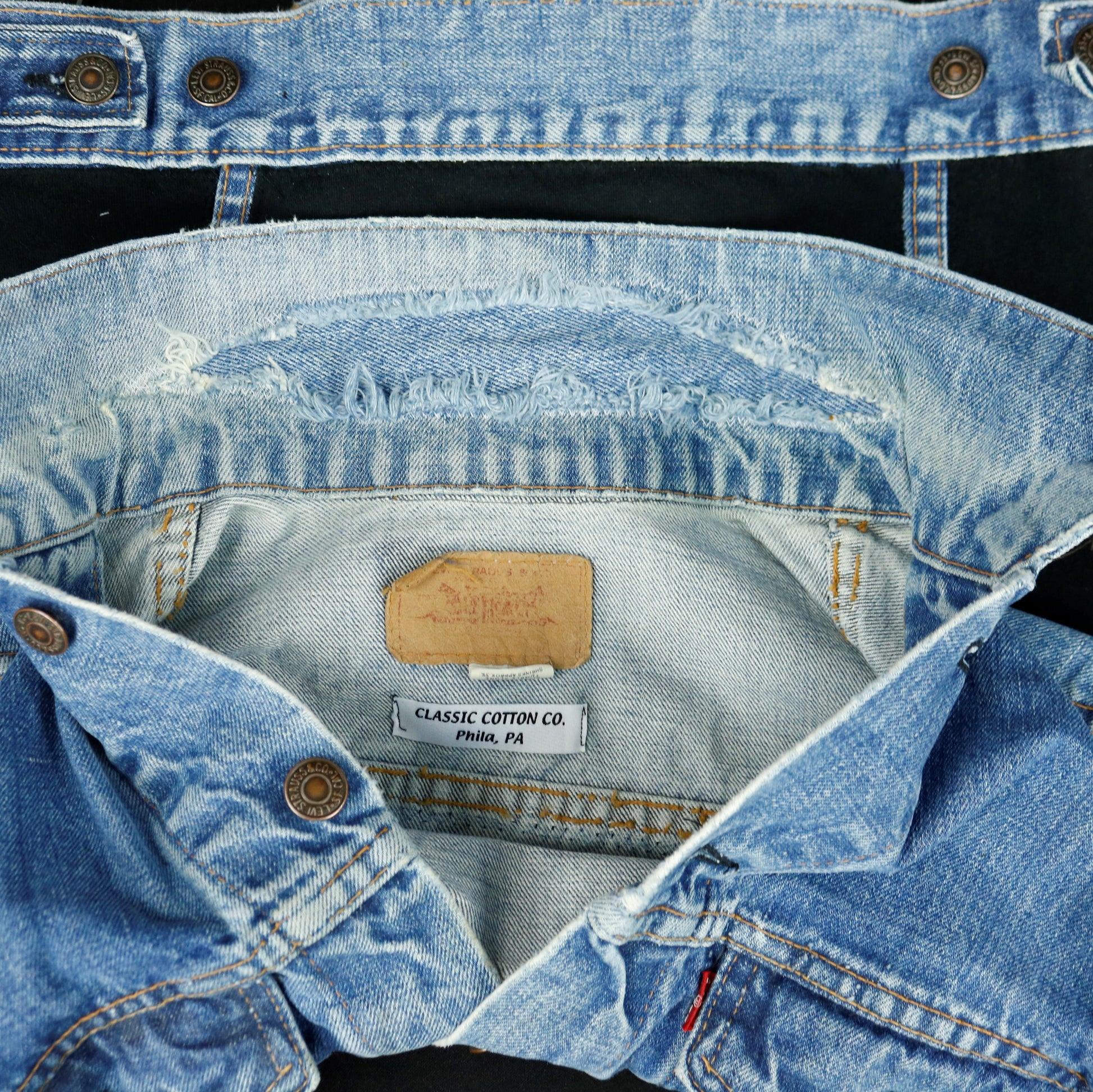 Ramones Levis Denim Jacket Mens Small Womens Medium