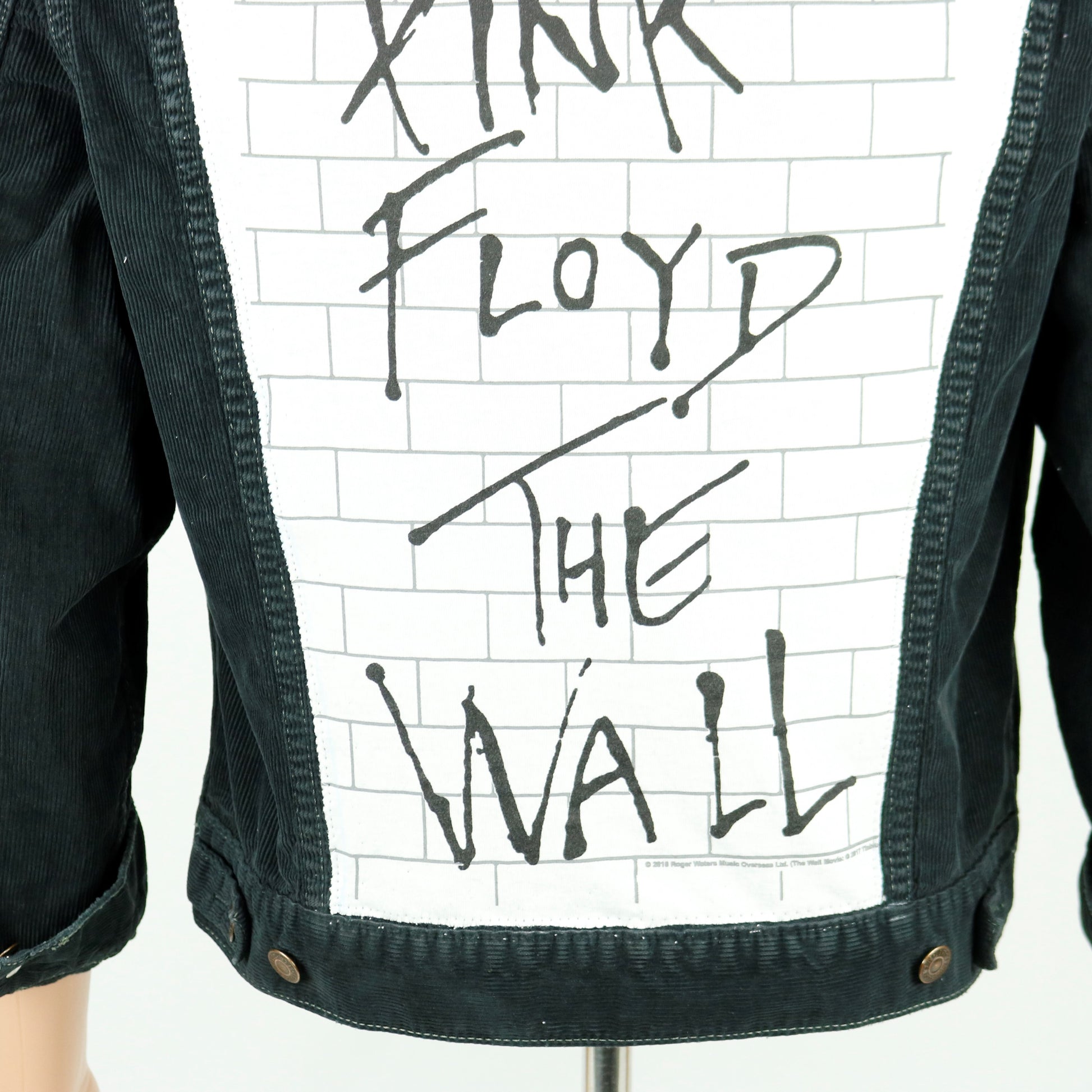 Pink Floyd Levis Black Jacket Corduroy The Wall Mens Small Women Large