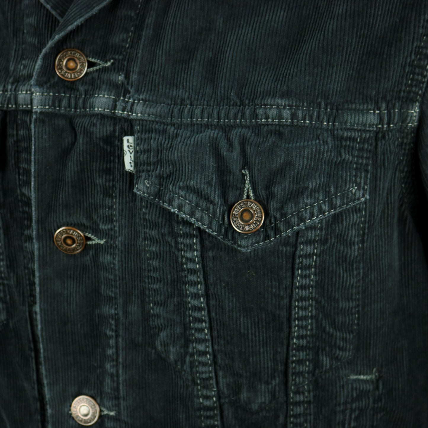 Pink Floyd Levis Black Jacket Corduroy The Wall Mens Small Women Large