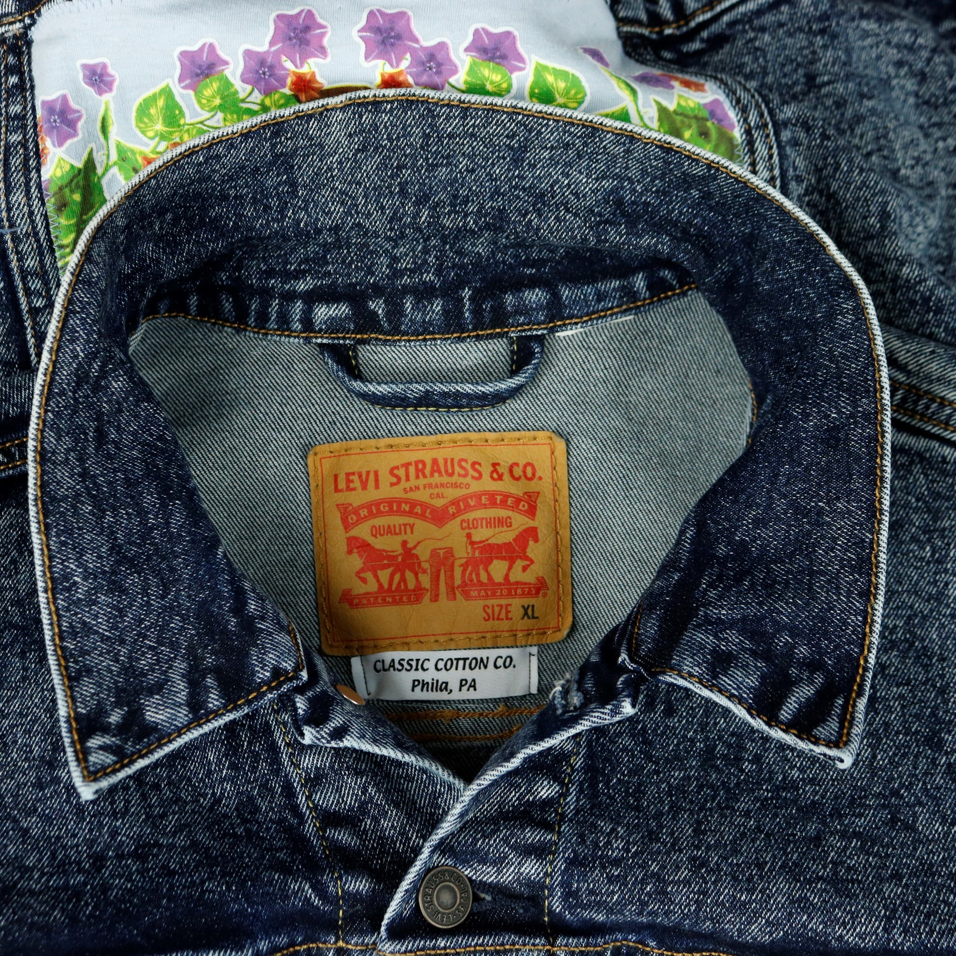 Grateful Dead Levis Denim Jacket Terrapin Station Mens XLarge