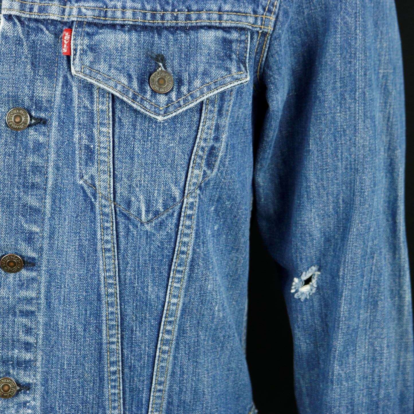Lady Gaga Levis Denim Jacket USA Mens Small Womens Medium