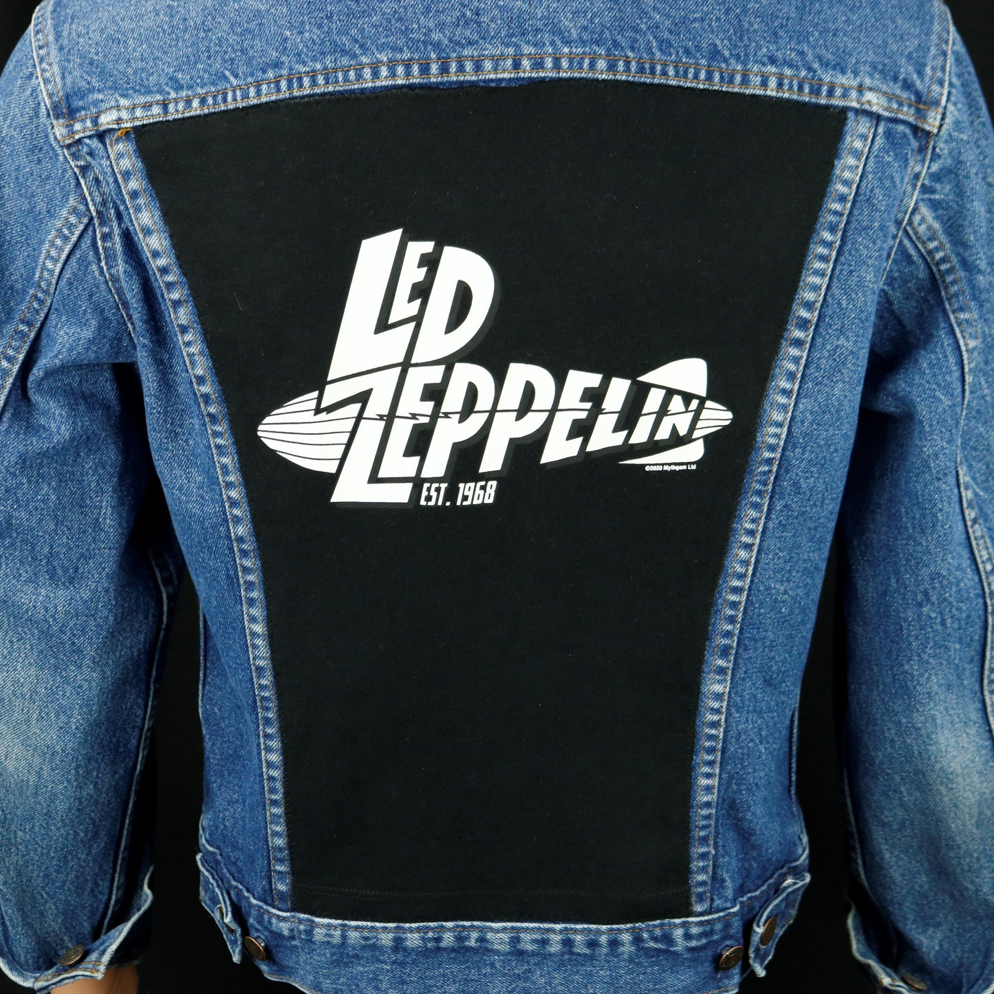 Led Zeppelin Levis Denim Jacket USA 40 Mens Small Womens Medium