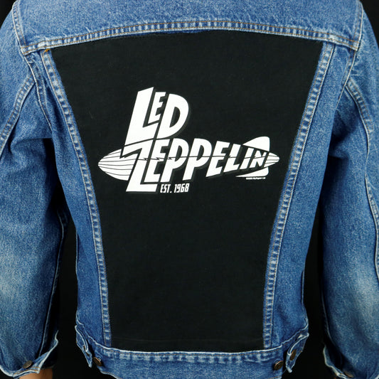 Led Zeppelin Levis Denim Jacket USA 40 Mens Small Womens Medium