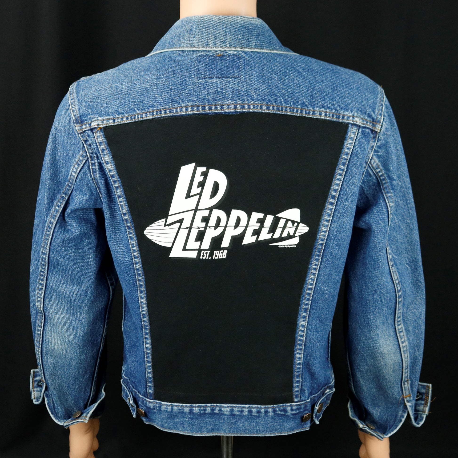 Led Zeppelin Levis Denim Jacket USA 40 Mens Small Womens Medium