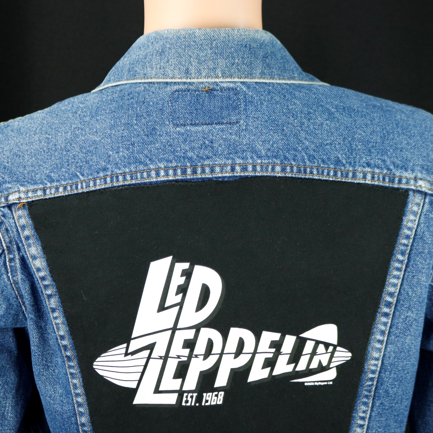Led Zeppelin Levis Denim Jacket USA 40 Mens Small Womens Medium