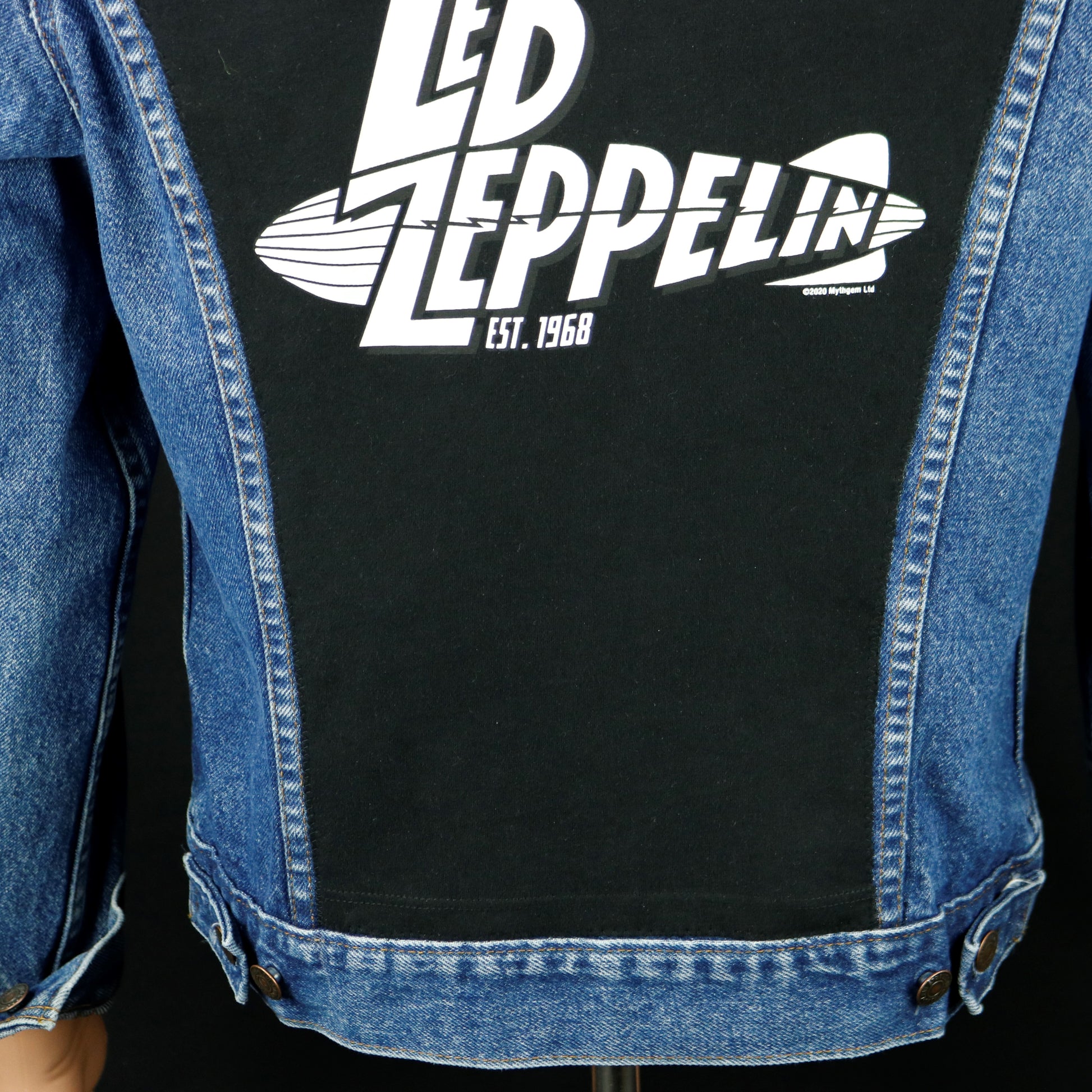 Led Zeppelin Levis Denim Jacket USA 40 Mens Small Womens Medium
