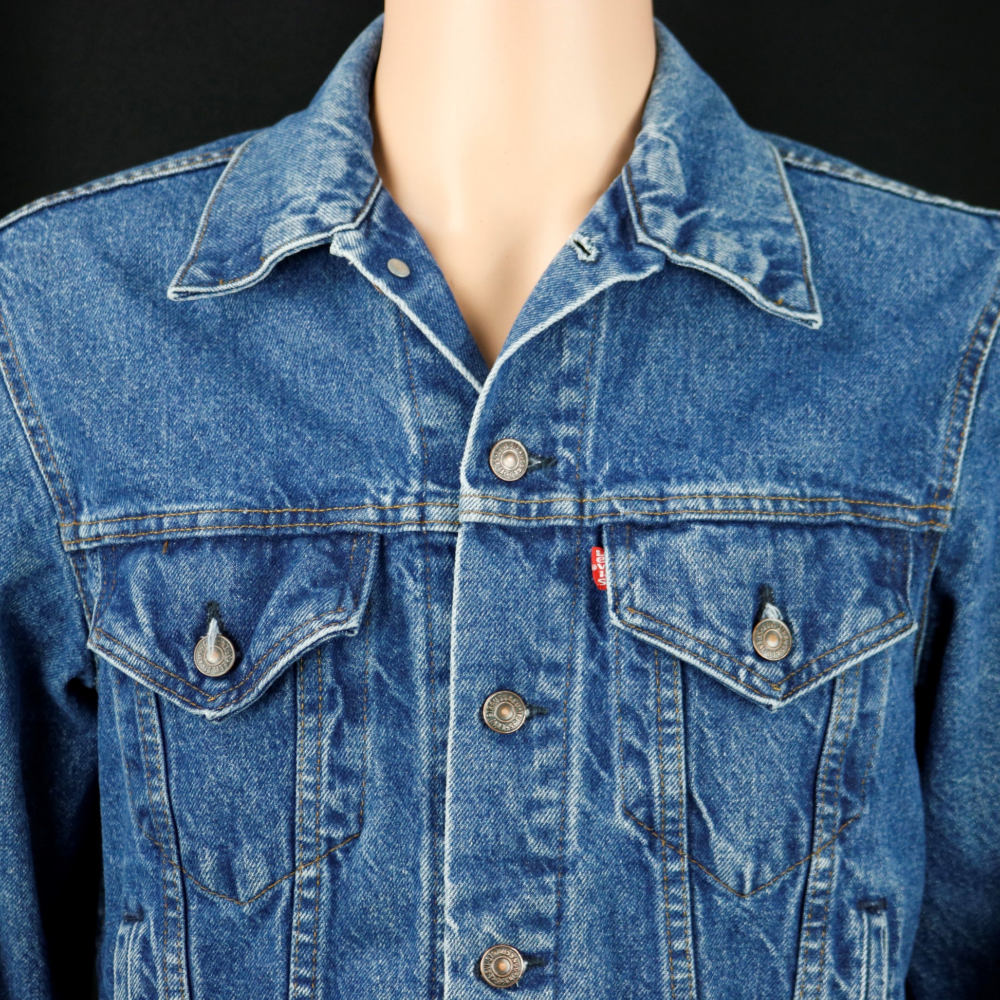 Led Zeppelin Levis Denim Jacket USA 40 Mens Small Womens Medium
