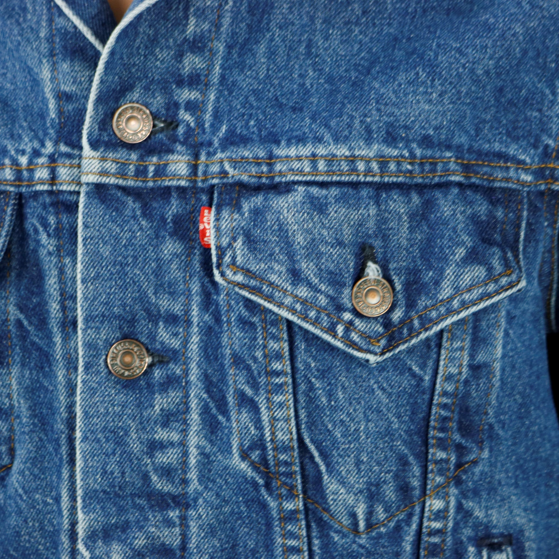 Led Zeppelin Levis Denim Jacket USA 40 Mens Small Womens Medium