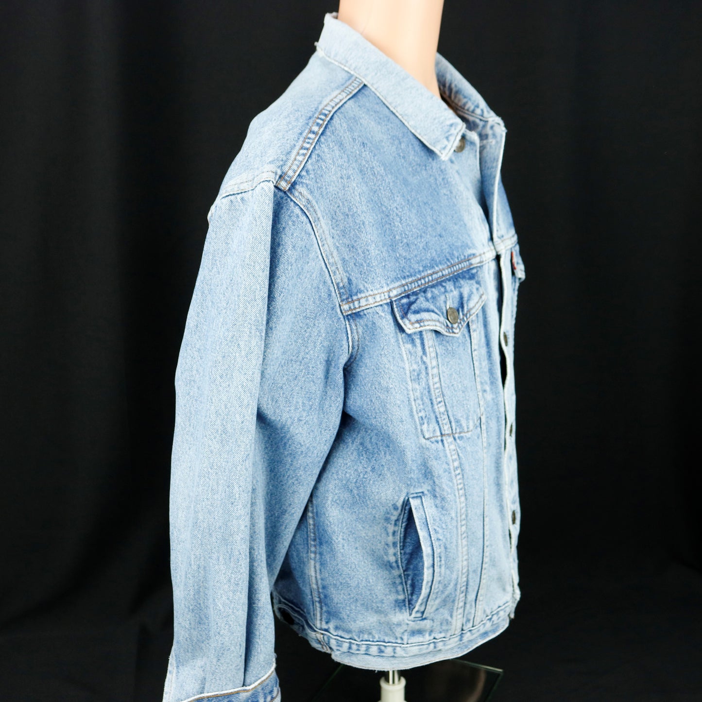 Upcycle Metallica Levi's Denim Jacket Distressed Mens Large Womens XLarge