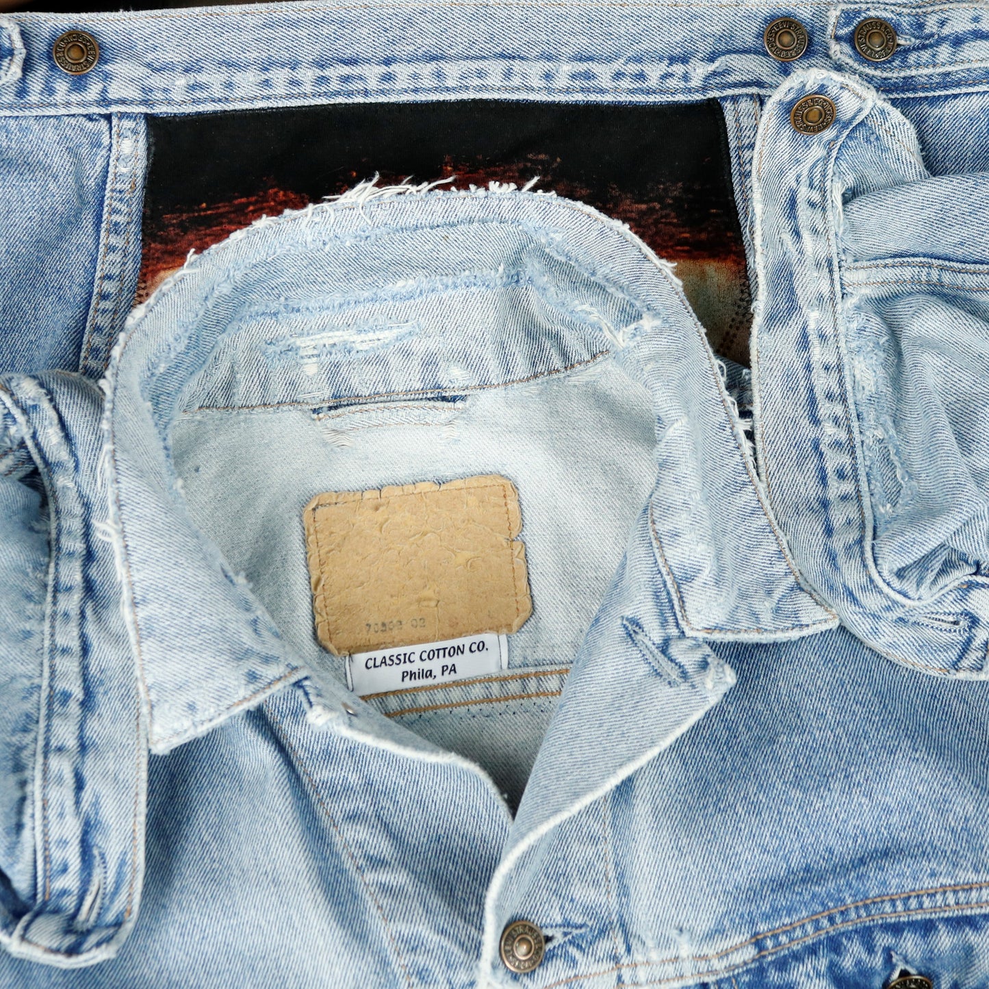 Pink Floyd Levis Denim Jacket Division Bell Mens Large