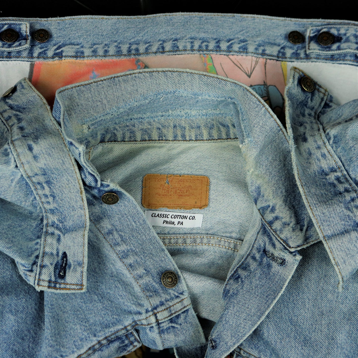 MIley Cyrus Levis Denim Jacket USA Mens Medium Womens Large