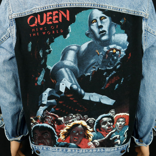 QUEEN Band Levis Denim Jacket Mens Medium Womens XLarge