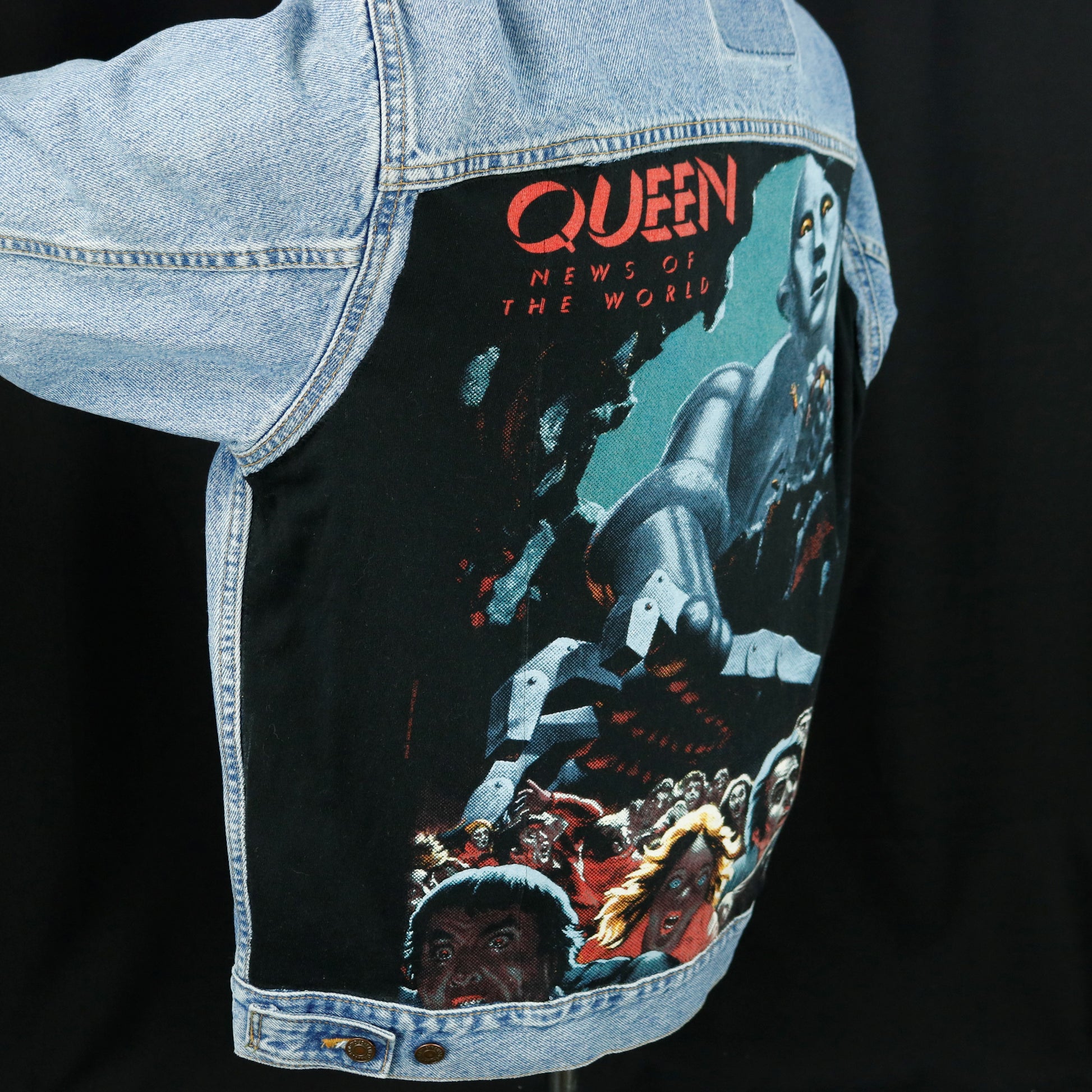 QUEEN Band Levis Denim Jacket Mens Medium Womens XLarge
