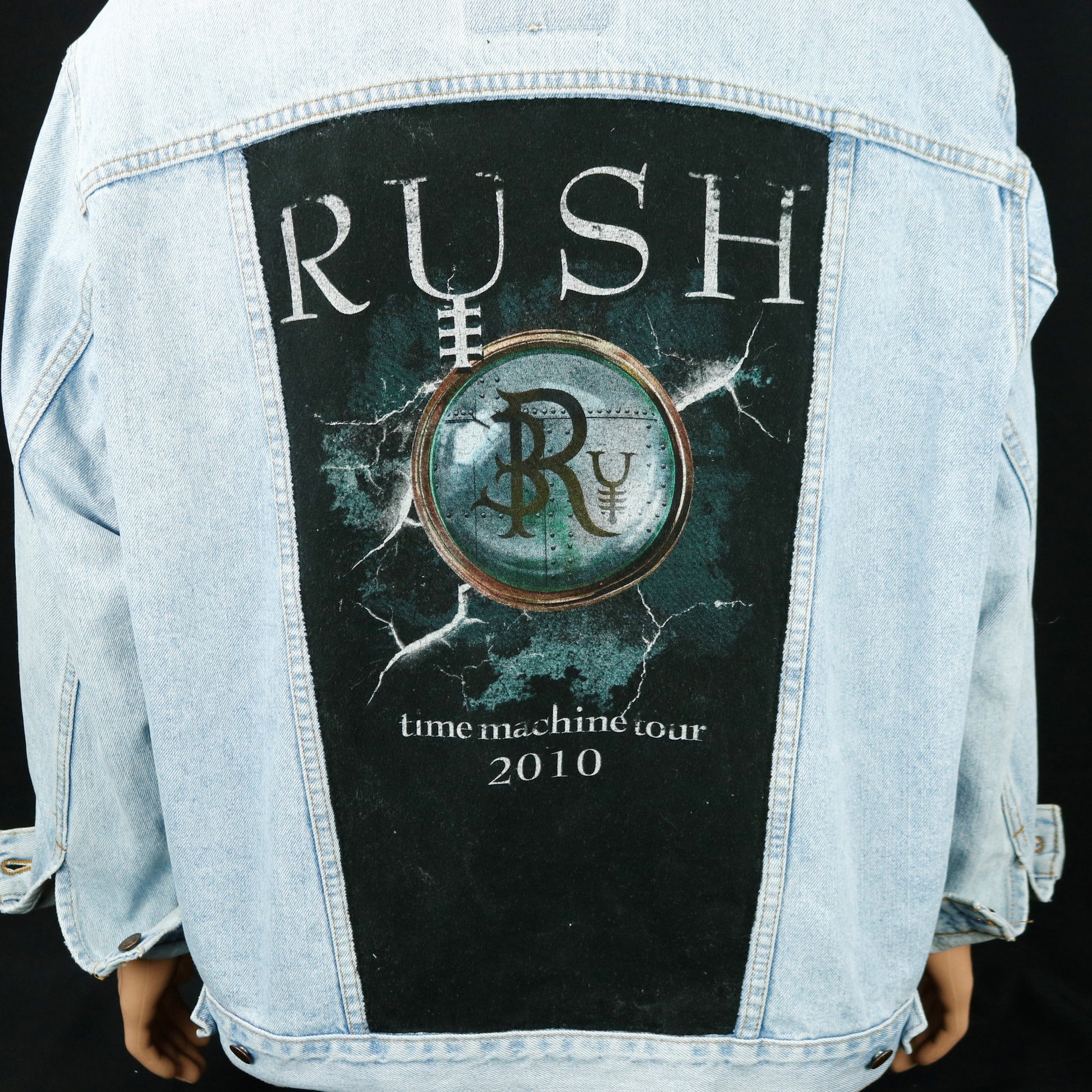 RUSH Band Levis Denim Jacket Time Machine USA Mens 2XL