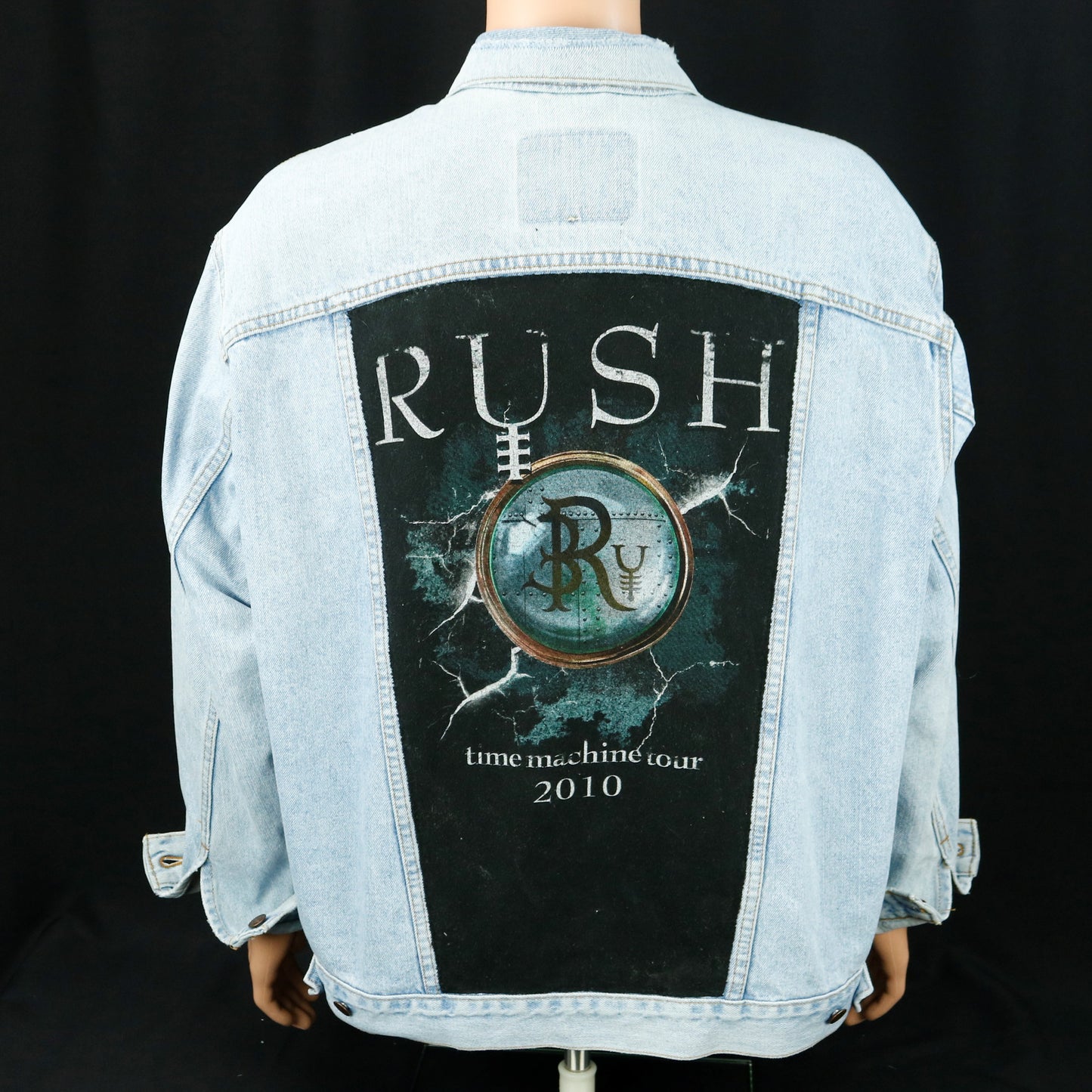 RUSH Band Levis Denim Jacket Time Machine USA Mens 2XL