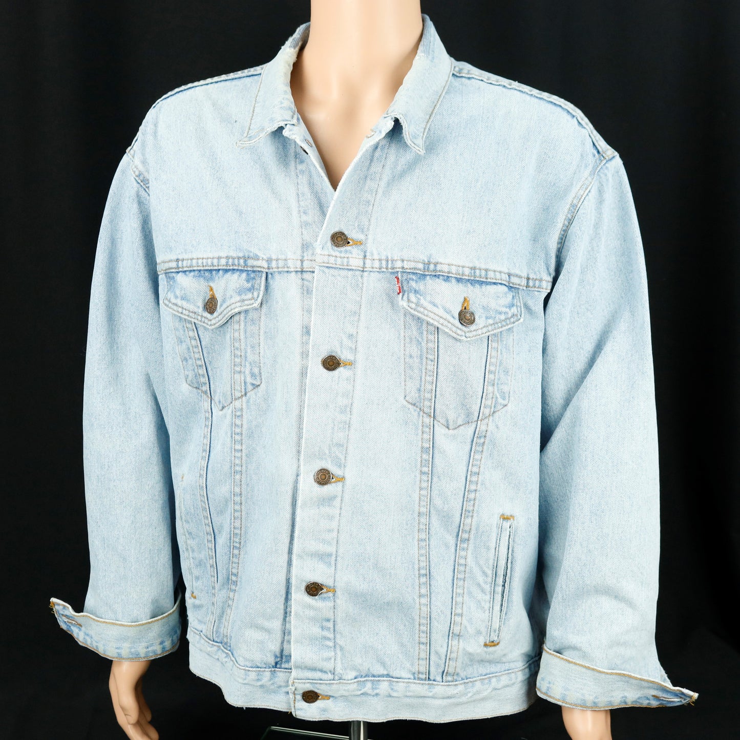 RUSH Band Levis Denim Jacket Time Machine USA Mens 2XL