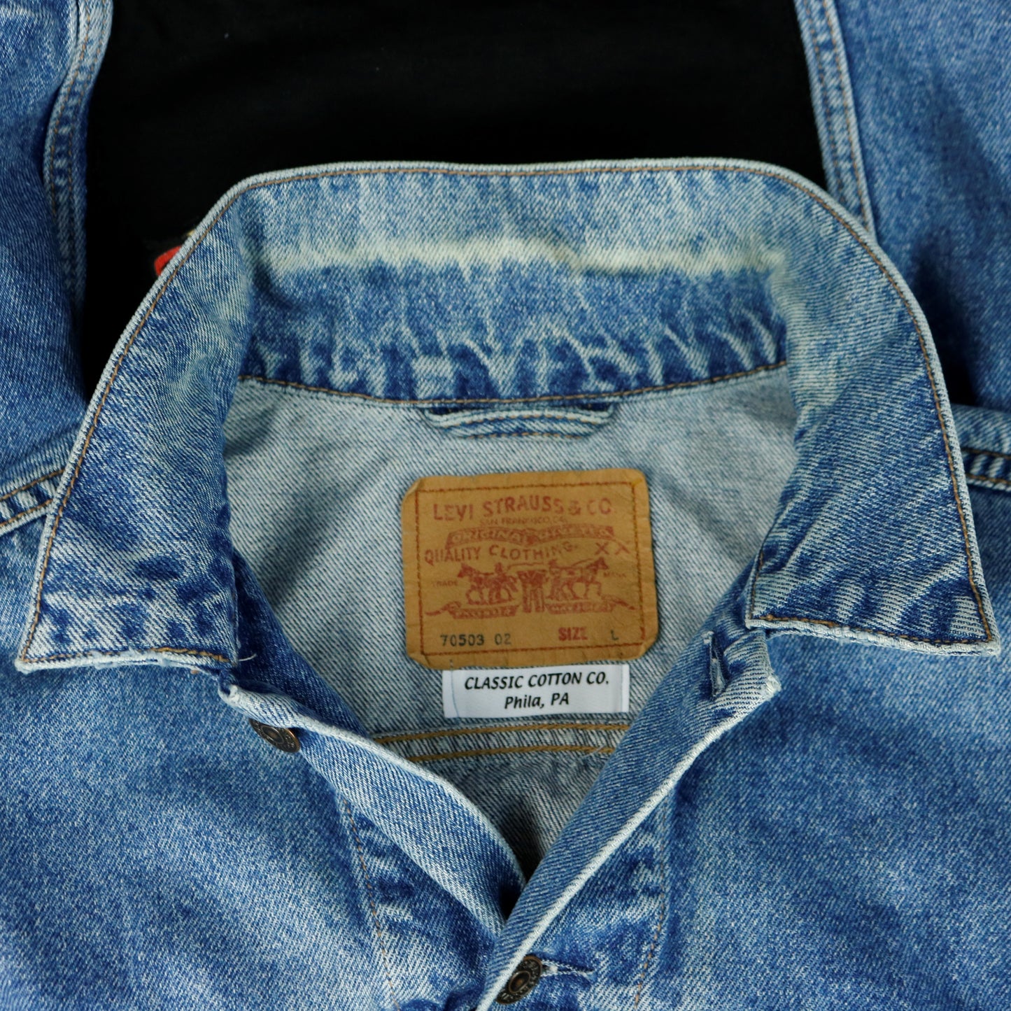 Metallica Levi's Denim Jacket Gimme Fuel Mens Large