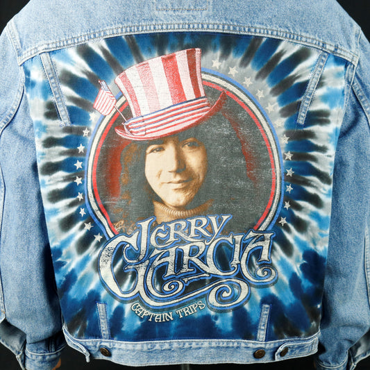 Grateful Dead Jerry Garcia Levis Jacket Captain Trips Mens XLarge