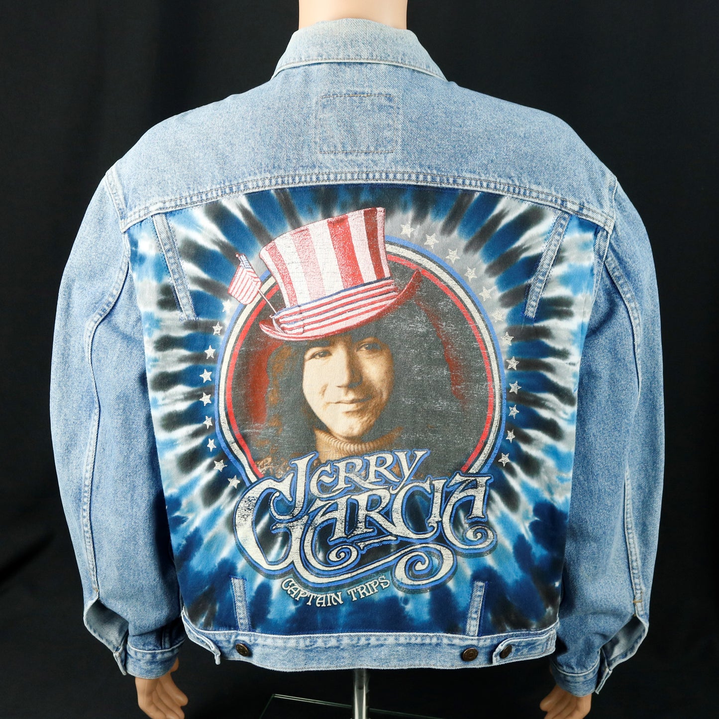 Grateful Dead Jerry Garcia Levis Jacket Captain Trips Mens XLarge